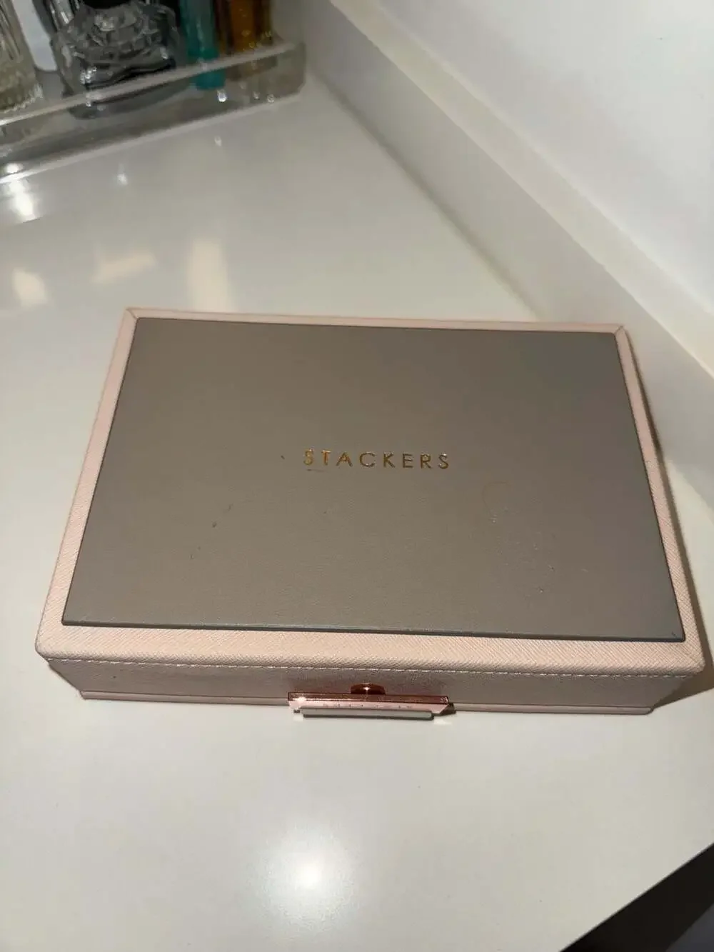 Stackers Blush and Rose Gold Mini Jewelry Box